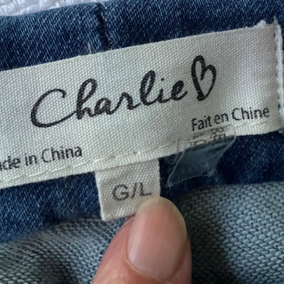 Charlie B Jeans-Stretch Denim Jogger Pants - Picture 6 of 8
